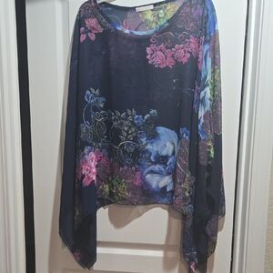 Floral Chiffon Women Top